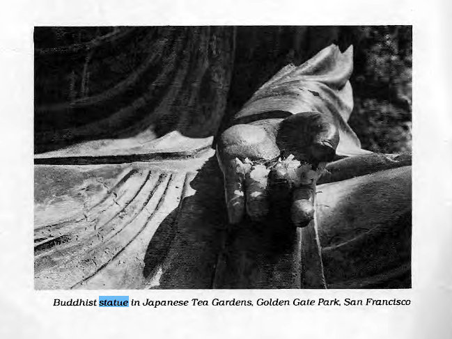 Machine generated alternative text:
Buddhist In Japanese Tea Gardens Golden Gate Park. San Frunctsco 